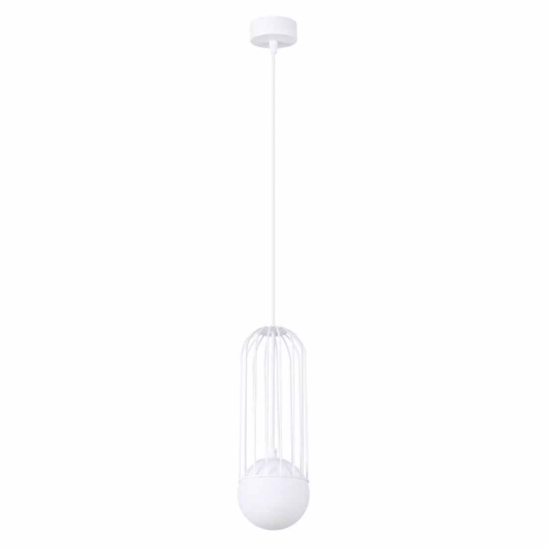 Lampada a sospensione BRINA 1 bianco 1xG9 8W acciaio 115x12x12cm Sollux Lighting