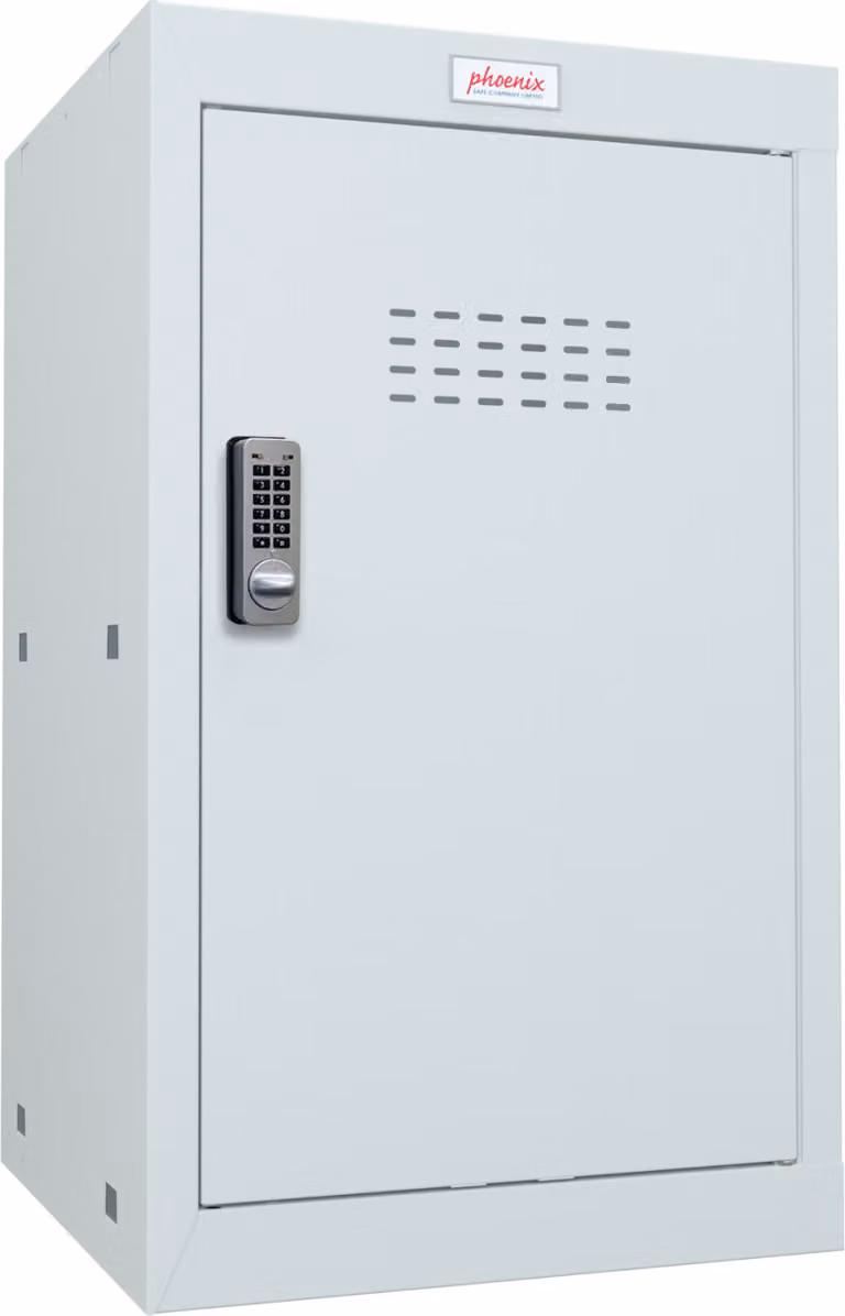 Phoenix CL0644GGE Armadietto a cubo 87L grigio - Serratura elettronica - Per casa, ufficio, palestra, scuola