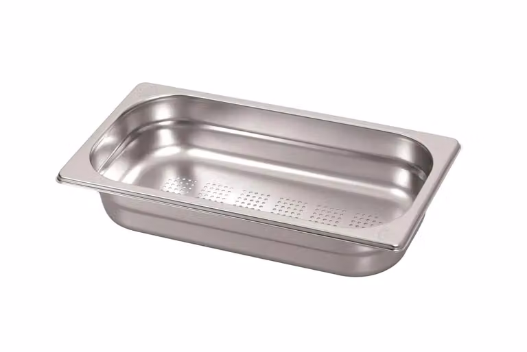 Bacinella Gastronorm forata GN 1/3 6 pezzi cm. 32,5x17,6 h. cm. 4
