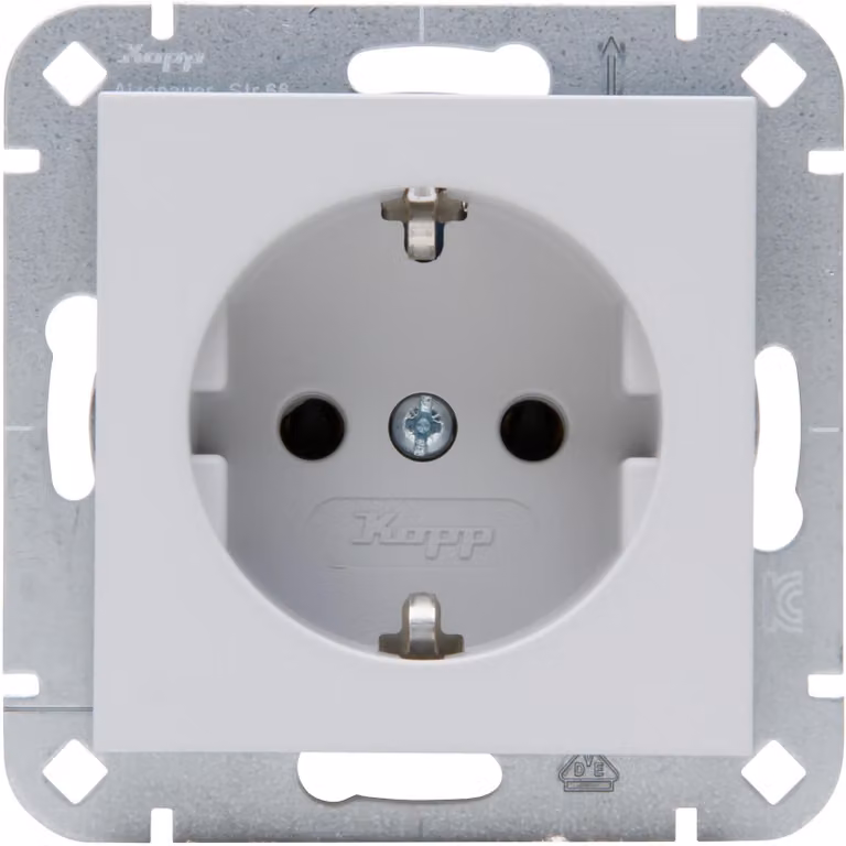 Presa SCHUKO Kopp HK07 949334008 Colore: grigio opaco