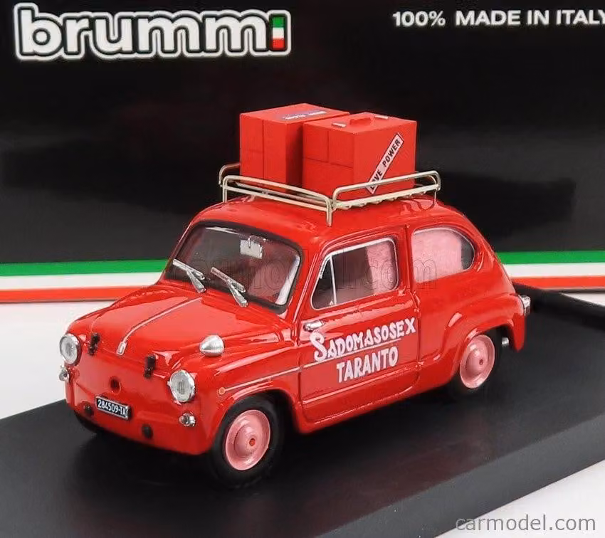 Brumm 600d, anno 1960, scala 1:43, accessori per modellismo