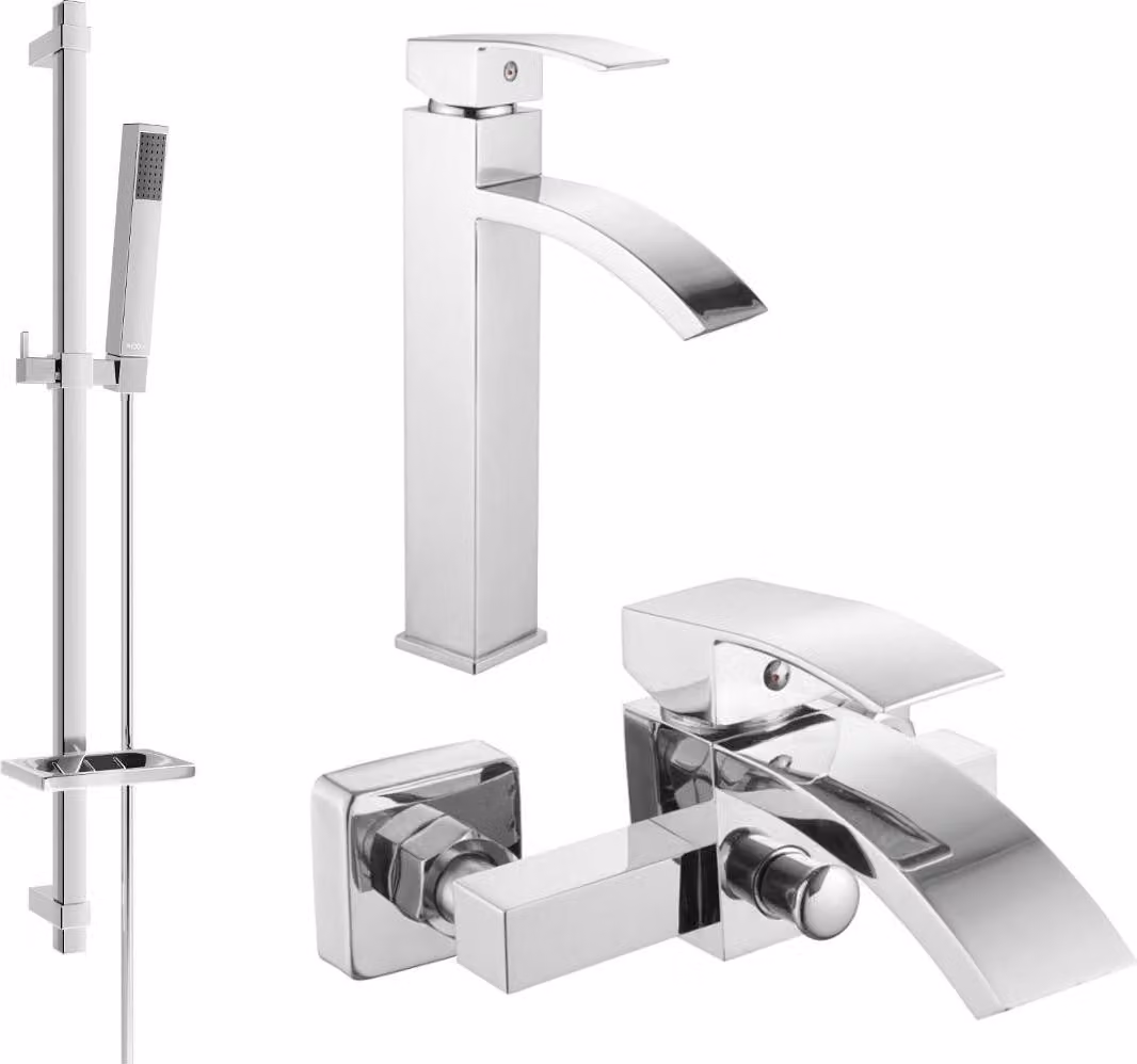 Mexen Libra DQ77 set da bagno, cromo - 745113DQ77-00