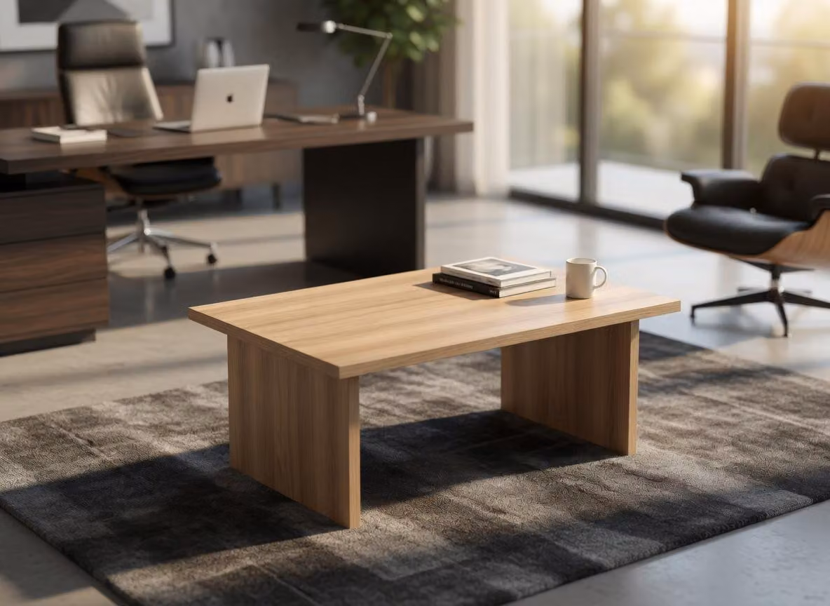 Tavolino da salotto in legno dalle linee semplici ed eleganti
