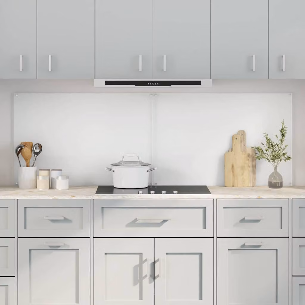 Set di 2 schienali da cucina vidaXL in vetro temperato trasparente, L: 60 cm, H: 90 cm