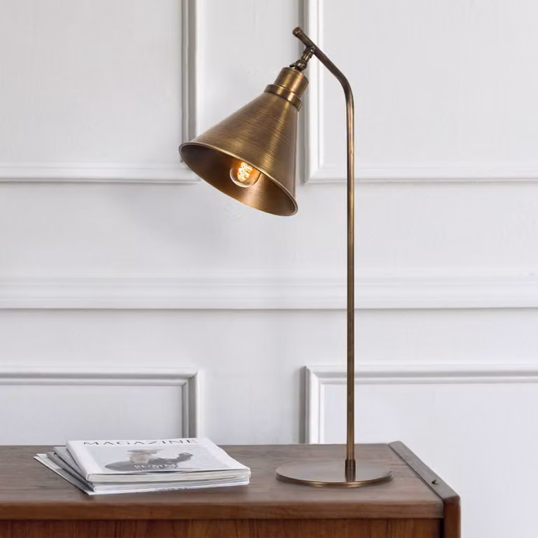 Lampada da tavolo Sivani MR-610 Opviq, Bronzo / Ottone antico, Soggiorno / Sala da pranzo, Metallo, Lampada da tavolo