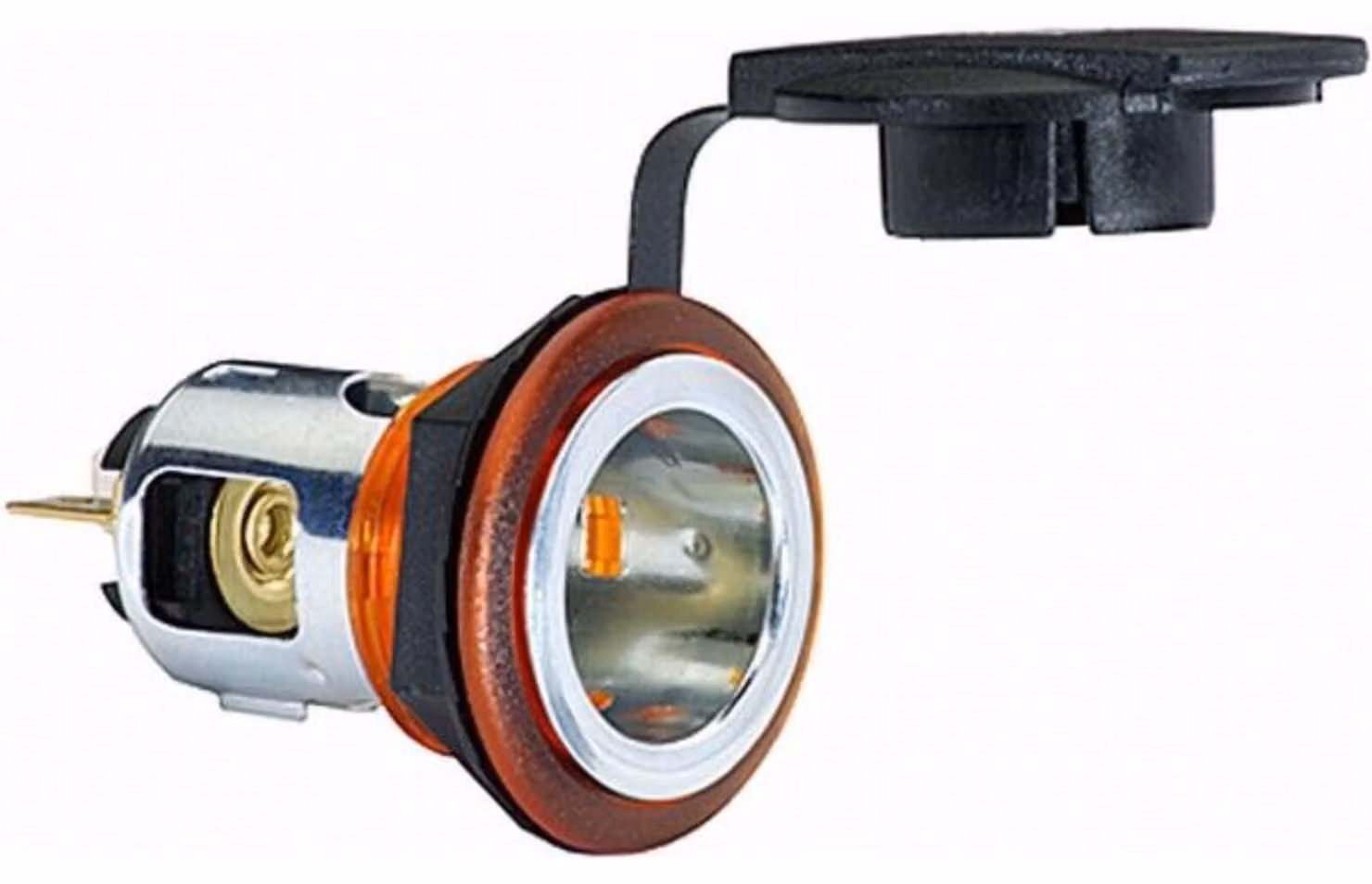 Presa di corrente HELLA 12 V / 24 V, installazione con manicotto rosso