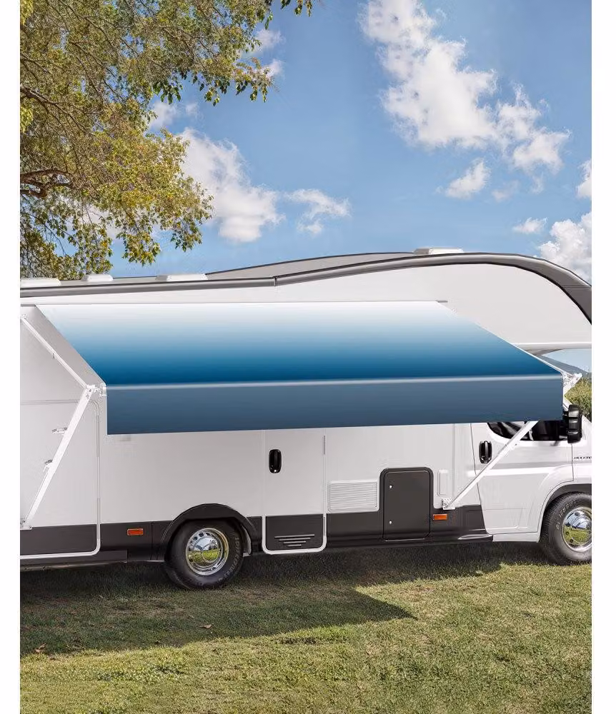 Tenda da caravan, modello estensibile - 548,64 x 234,7 cm - Impermeabile, tessuto in PVC da 510 g/m² - Struttura in alluminio