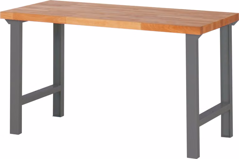 Banco da lavoro STIER Premium, 1500x700x840 mm, in acciaio e legno di faggio, verniciato a polvere ecologica, perfetto come banco da lavoro per officine e progetti di bricolage, robusto e versatile