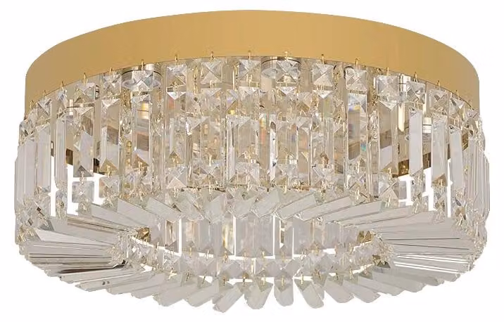 Lampada da soffitto, design moderno, diverse opzioni di illuminazione, oro, 50 cm, regolabile