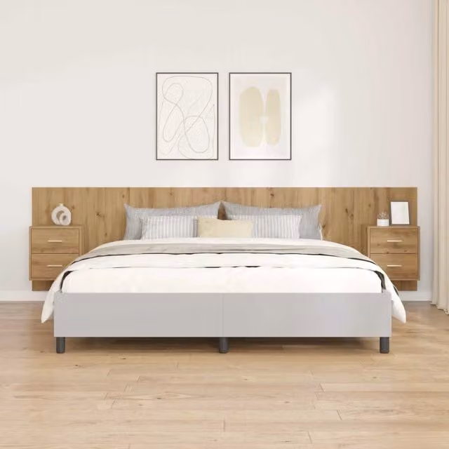 Testata con Comodino 3 pz Rovere artigianale 3415940
