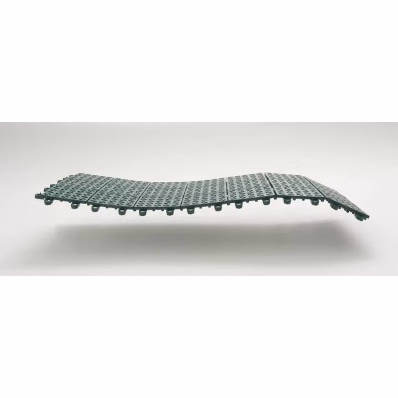 Set da 20 piastrelle in plastica flessibili drenanti Ezooza per esterno e giardino, colore grigio, L/P: 55,5 x 55,5 cm, copertura totale 6,2 m2 – 2