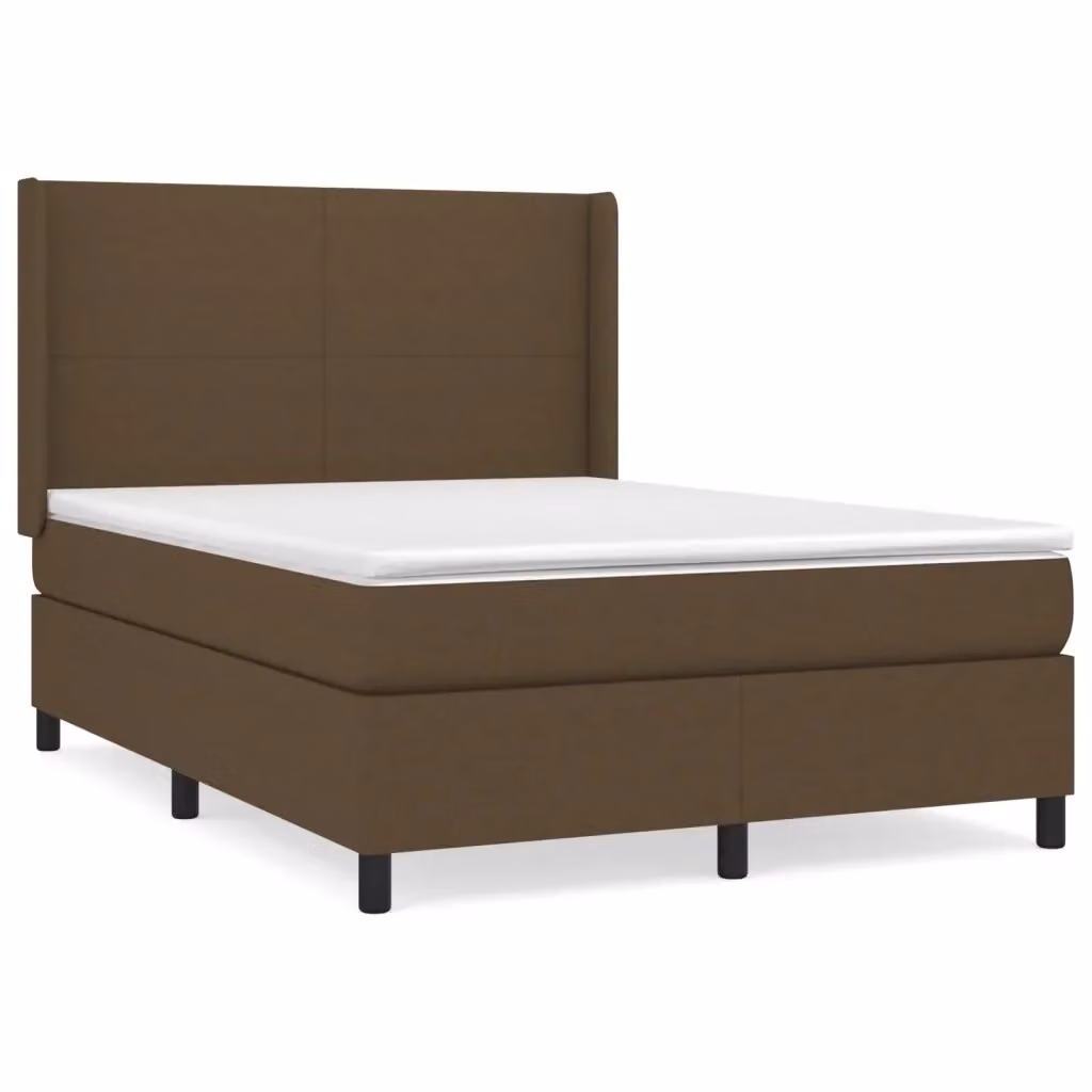 Letto Ibrido con Giroletto a Molle e Materasso vidaXL in Marrone e Bianco L/P/H: 203 x 147 x 128 cm – 2