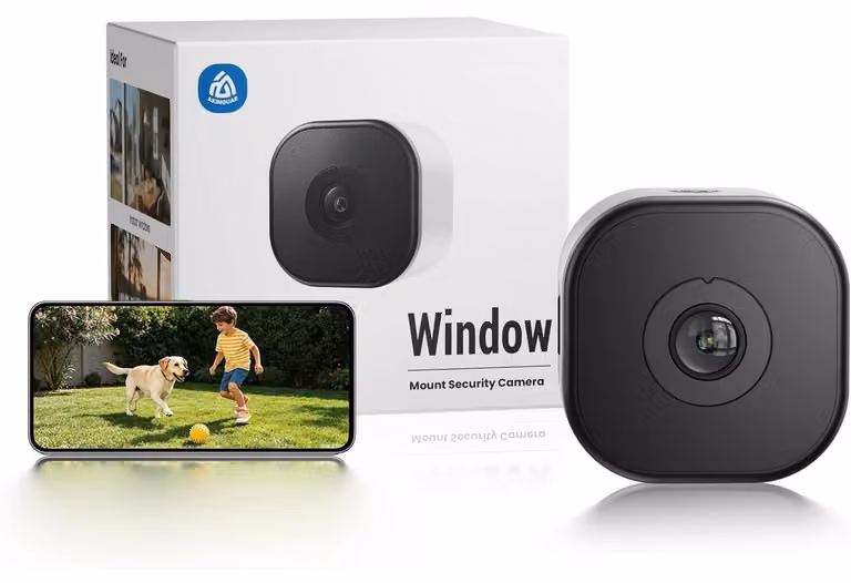 Telecamera per finestra - 2K - WiFi - Senza foratura - Magnetica - Dentro verso fuori