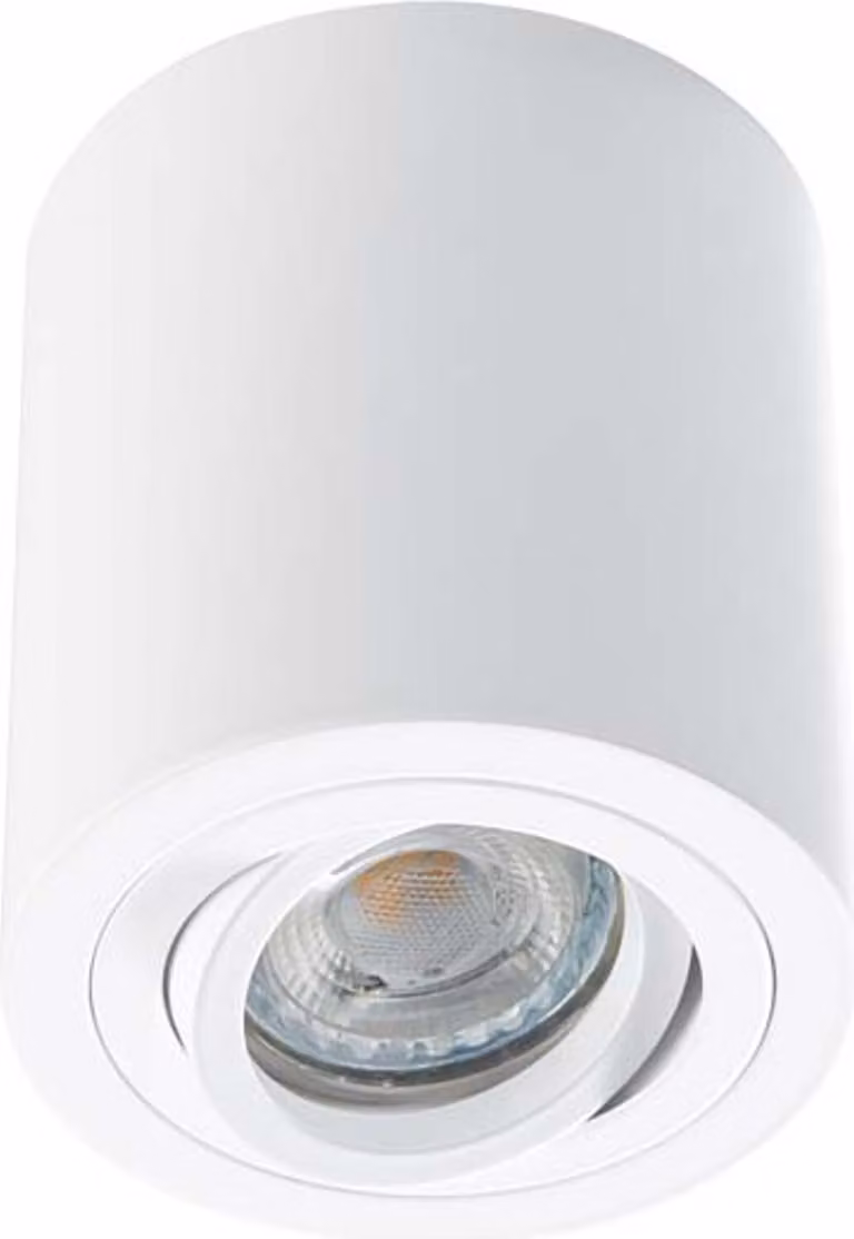Heitronic faretto da superficie ADL9001 bianco rotondo orientabile GU10 LED max. 12W