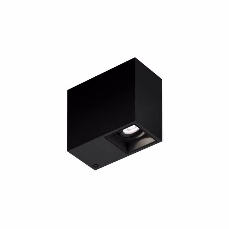 Wever & Ducré Lighting Faretto da incasso Plano petit 1.0, dimmerabile, Nero, Corridoio, Alluminio, Moderno, Plafoniera