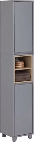 Cassettiera da bagno lunga - cassettiera sottile - unità di archiviazione snella - massimizza lo spazio - 30x170x30cm