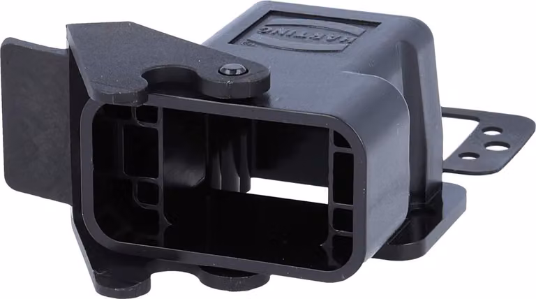 HARTING Han Q Custodia angolare con 1 staffa 1 staffa di bloccaggio in plastica - 1 pezzo
