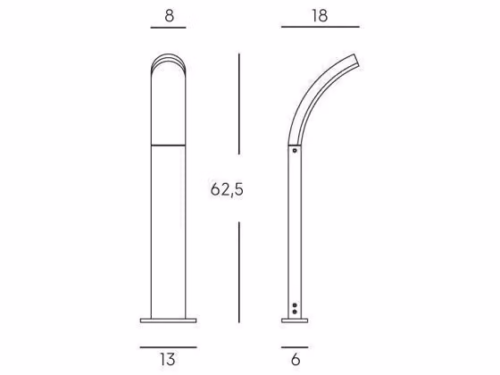 Applique da esterno IPERBRIKO in alluminio con LED da 15W, 2300 lumen, luce bianca fredda 4000K, colore nero, grado di protezione IP65