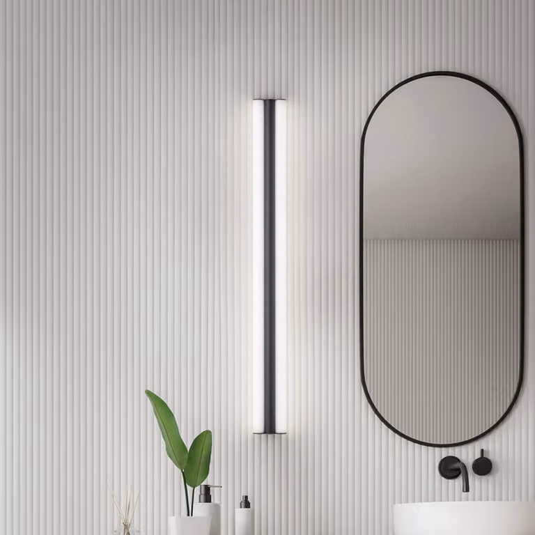 Helestra Applique da parete LOOM, Nero, Bagno, Metallo, Applique