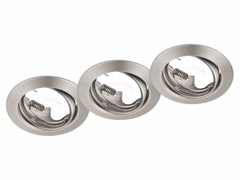 Apparecchio di illuminazione da incasso JURA silver Trio 650100307