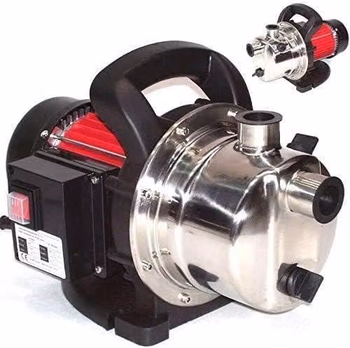 Pompa per giardino da 1200W, pompa per acqua, pompa modello 44321, pompa centrifuga, pompa per acqua piovana, pompa per laghetto, sistema di pompaggio domestico, pompa a getto, AWZ (vite per l'immissione dell'acqua, vite per lo scarico dell'acqua)