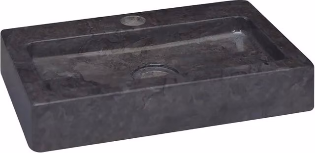 Lavello a Parete Nero 38x24x6,5 cm in Marmo CFW9969330