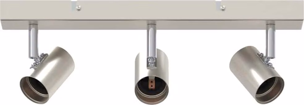 Faretto da soffitto Nichel 38 x 6,5 x 11,5 cm Metallo