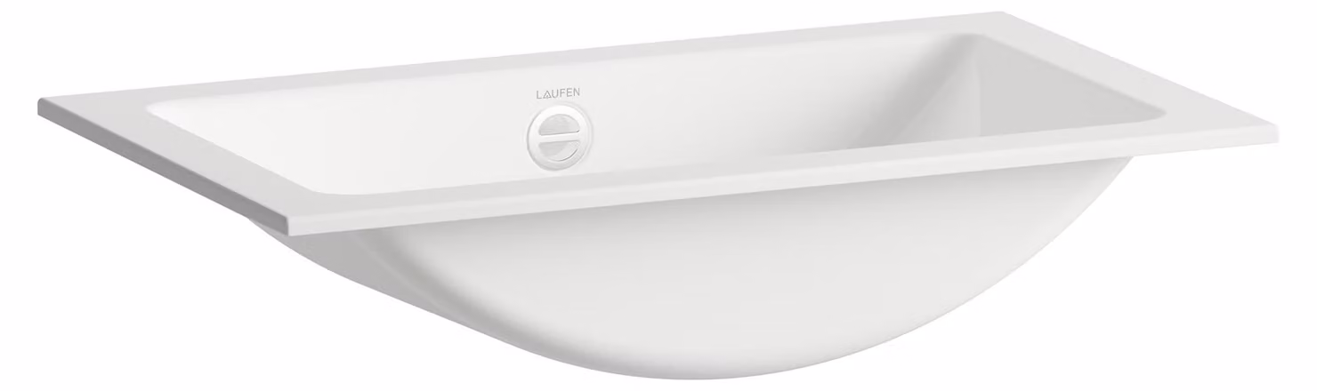 LAUFEN CLASSICS Lavabo à encastrer par le haut, rectangulaire, sans trou pour robinetterie, avec trop-plein, 585x347x143mm, blanc brillant, H517CL30001091, H517CL30001091