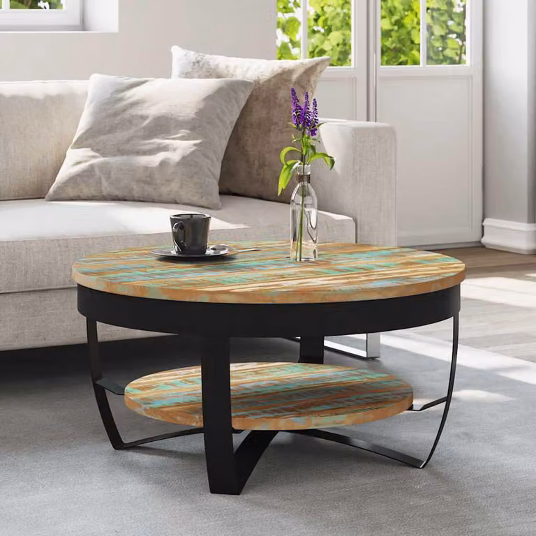 Maison Exclusive - Tavolino con ripiano in legno massello di recupero 65x32 cm