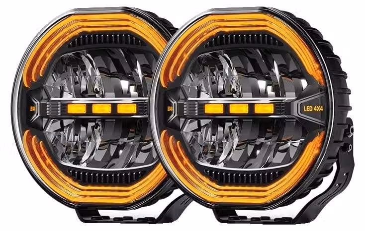 Lampada da lavoro a LED, impermeabile, versatile, set di 2 luci da 9 pollici