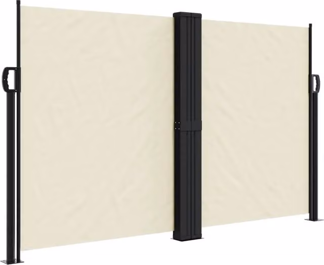 Tenda parasole laterale retrattile DESIGN IN in poliestere e acciaio, colore beige, L: 600 cm, H: 140 cm