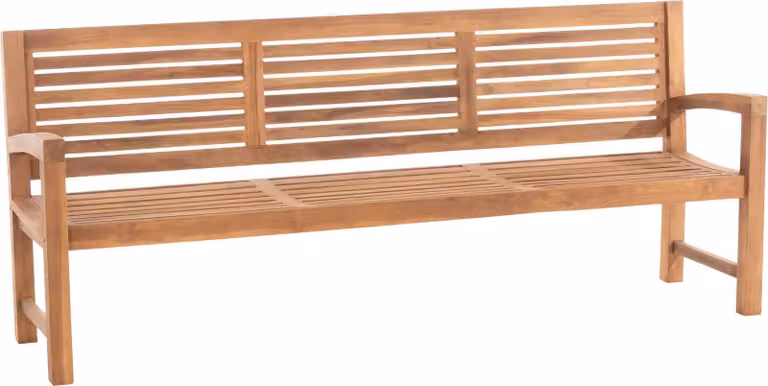 Panca da esterno in teak, modello Halden, disponibile in diverse dimensioni | Colore: teak | Dimensione: 240 cm