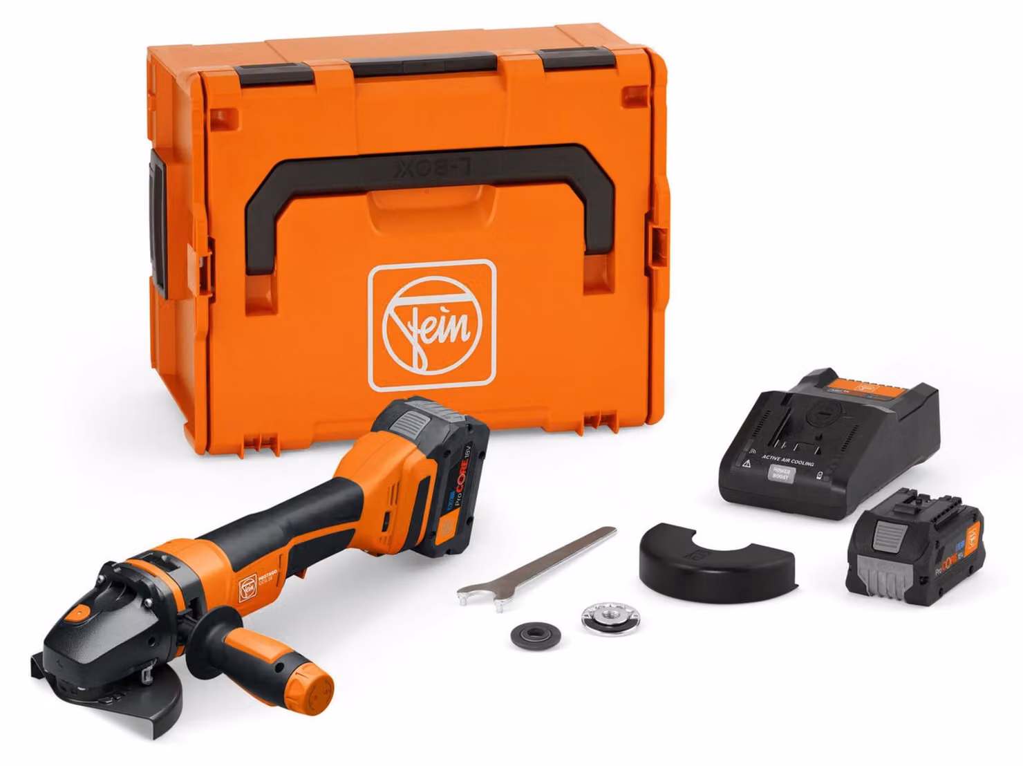 Smerigliatrice angolare a batteria Fein PROTAGO Ø 125 mm CCG 18-125-12 PD-SEC Set 8 Ah ProCORE | 71222062000