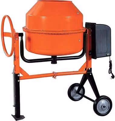 Betoniera a bicchiere Workit Watt 650 220 V arancione con cestello in acciaio inox da 160 L