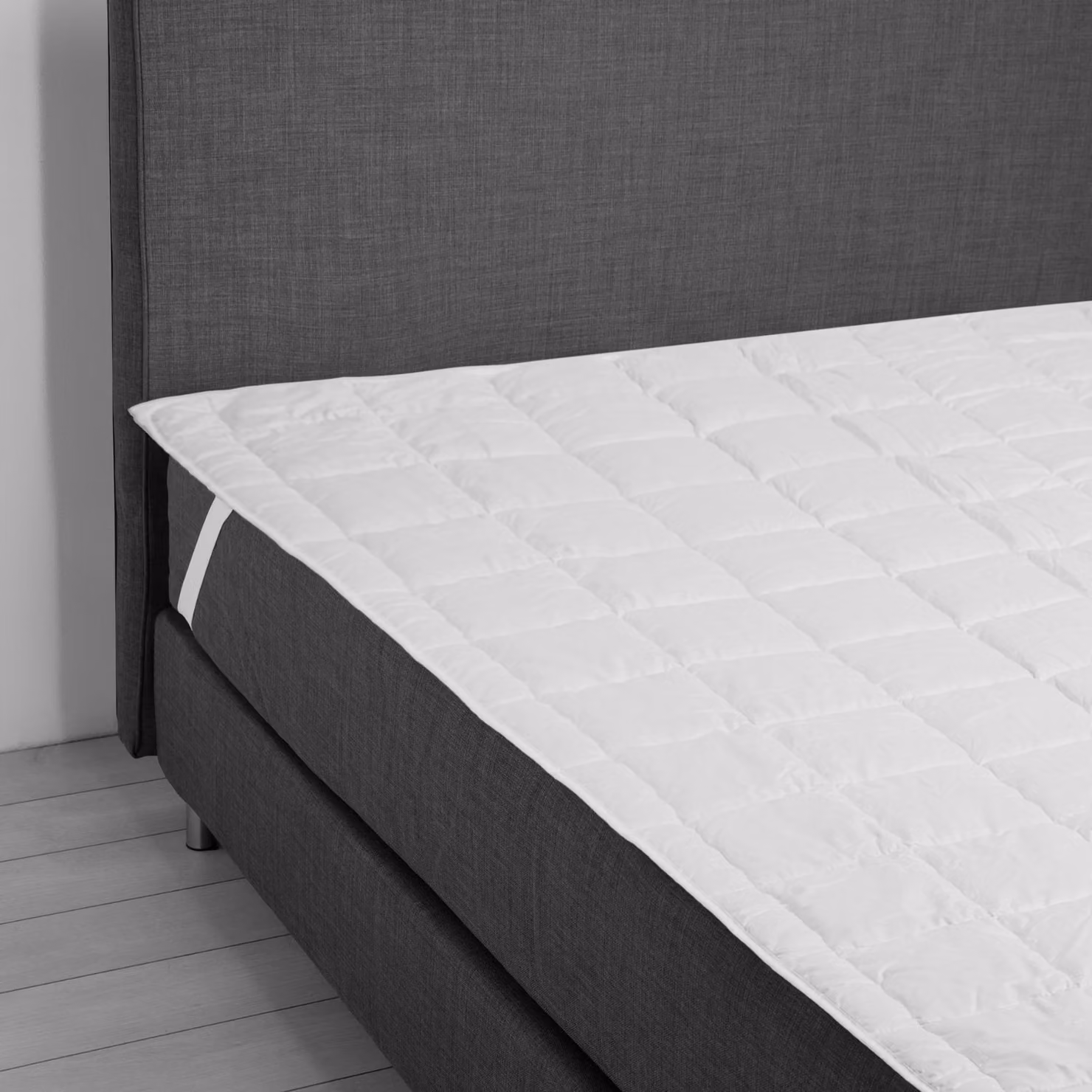 Topper in fibra naturale e cotone DaunenStep bianco per adulti – 2