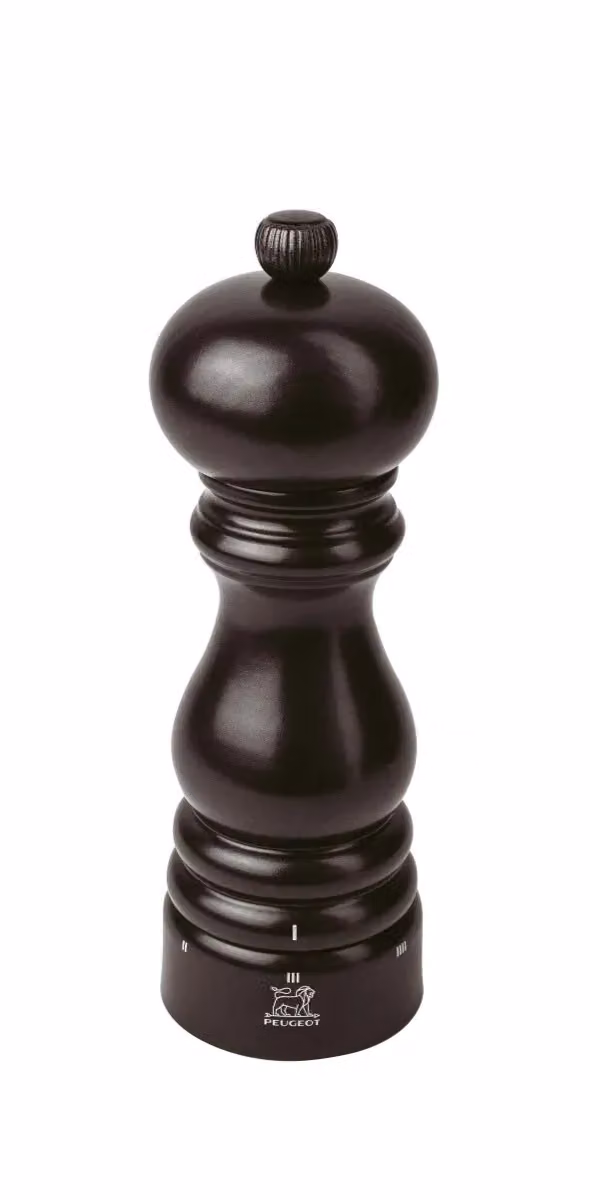 Macina sale in legno nero, H 18cm