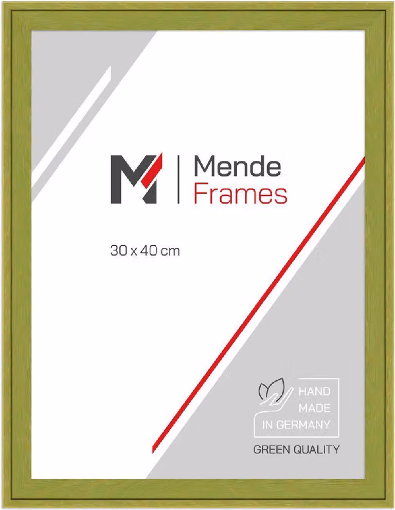 MendeFrames Cornice in legno grana verde 10x15 cm