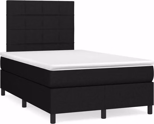 Letto Ibrido vidaXL con Materasso e Illuminazione LED, Struttura in Tessuto e Legno di Pino, L/P: 120 x 200 cm