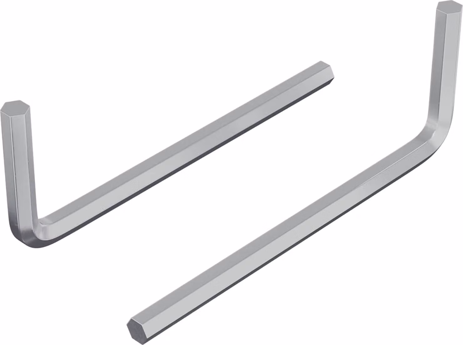 Chiave Esagonale 2 pcs Argento 22 x 66 mm Acciaio