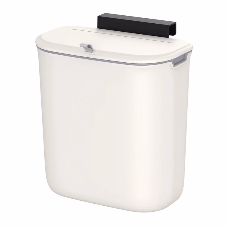 Pattumiera da Appendere per Rifiuti Alimentari Mobile da Cucina, Bianco