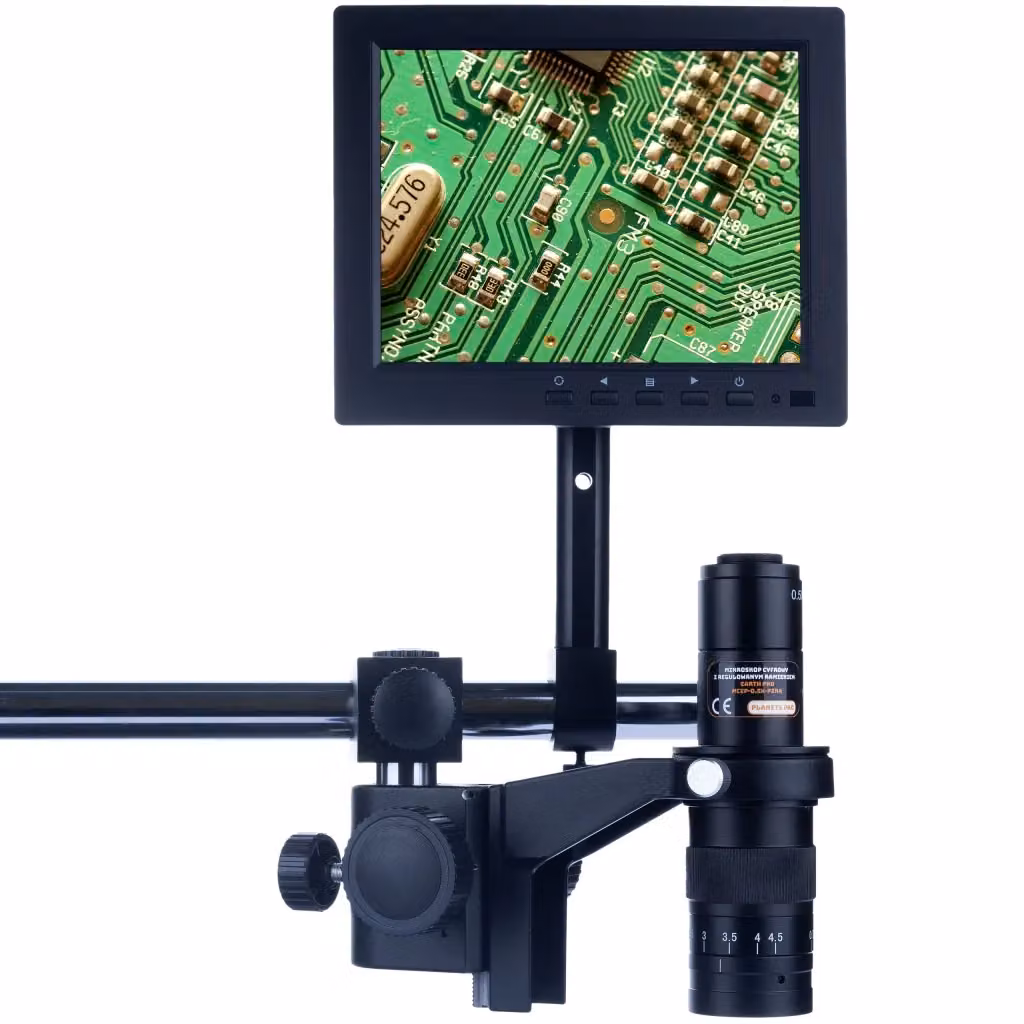 Microscopio Digitale Rosfix Earth Pro MCEP-0.5X-PZRR con Display 8 pollici, Zoom 7-45x e Braccio Regolabile, Colore Nero – 2