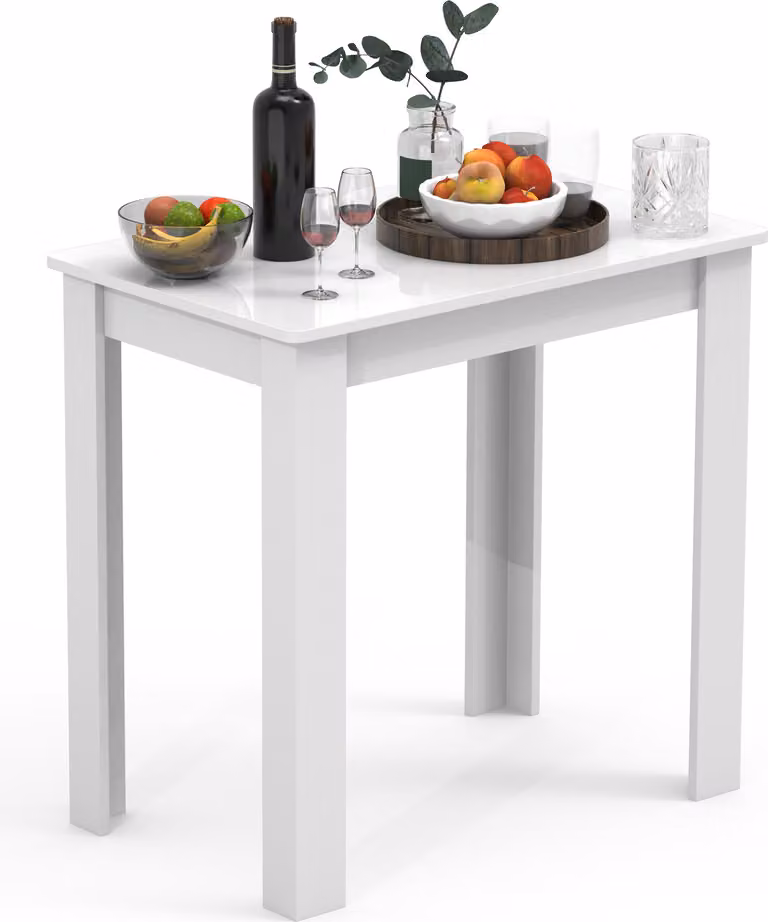 Tavolo da pranzo in legno | H. 76 x W. 80 x D. 50 cm | Tavolo da pranzo da cucina Esal