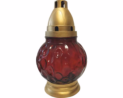 Lampada da cimitero BALL PUNTS vetro 50g d12x20cm