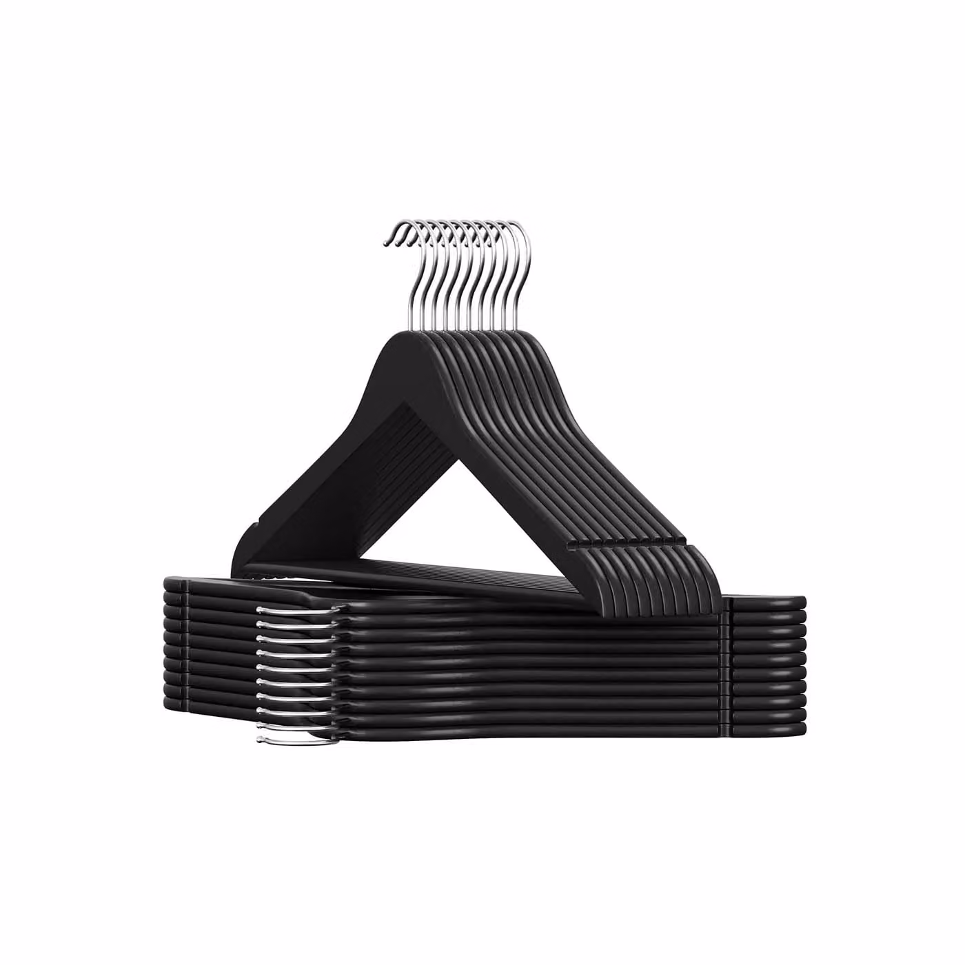 Grucce Appendiabiti Legno, Nero Inchiostro / 20