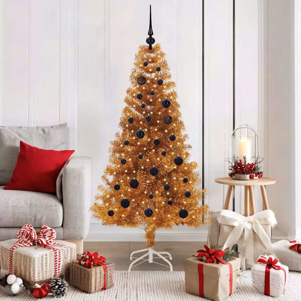 vidaXL Albero di Natale Oro 150 cm PET