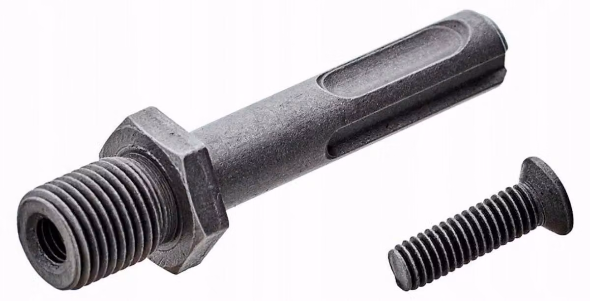Adattatore Schmith SDS-PLUS - 1/2": adattatore SDS-Plus da 1/2" a supporto magnetico da 1/2" con attacco esagonale. Accessorio professionale per avvitatori a batteria, trapani, avvitatori a percussione, bussole, chiavi a bussola e chiavi dinamometriche