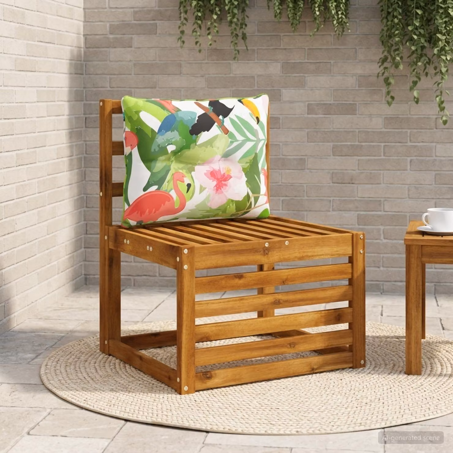 Cuscino per schienale vidaXL PUTTEN multicolore in 100% poliestere