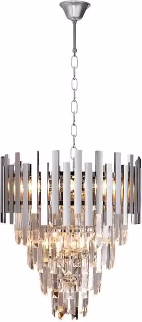 Lampadario cristallo cromato ASPEN ML5997 9xE14 dimmer Milagro