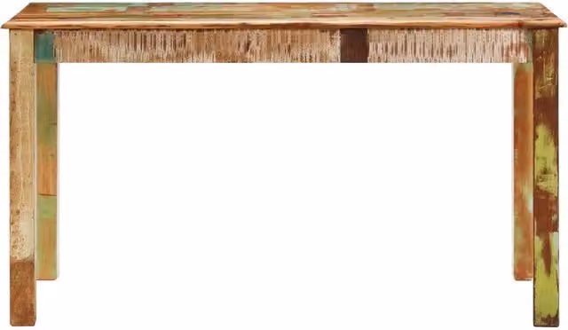 Tavolo da Pranzo | Tavolo da cucina in Legno Massello di Recupero 140x70x76 cm