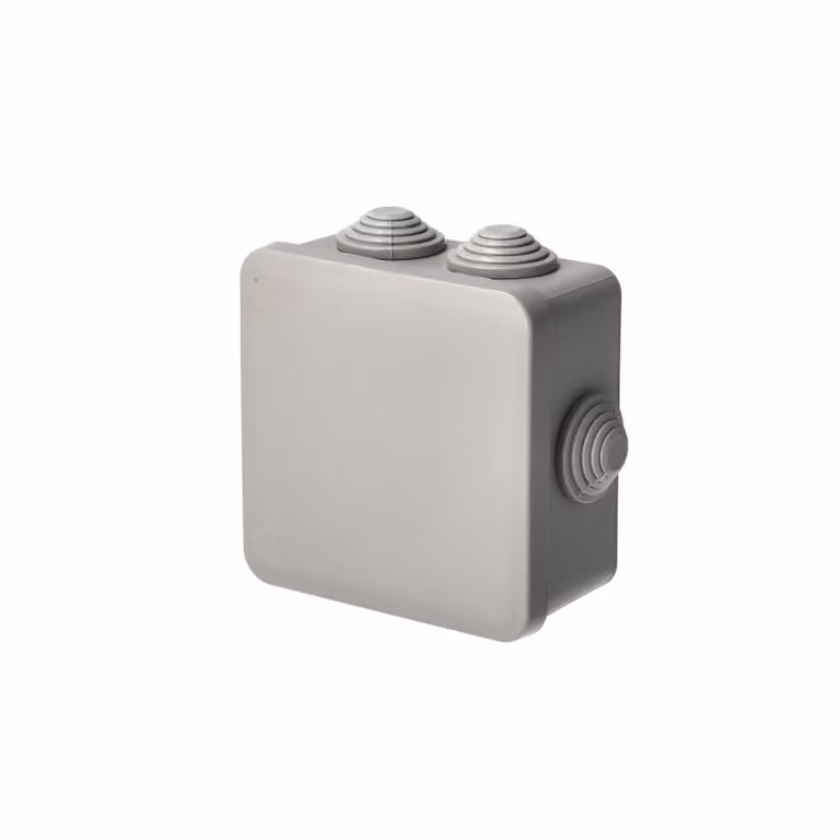 Scatola da incasso ermetica con passacavi - sistema di staffe, 94x94x47 mm, IP55, grigia, EDO777770, EDO Technic